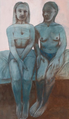 Puberty 2022 Mixed Media on Fabriano paper 46 x 76 cm