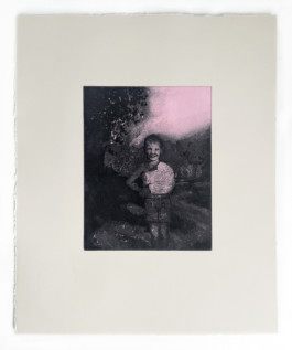 The Cast, 2023 Etching with sugarlift aquatint and monoprint on Somerset paper, 32.5 x 22.5 cm, Ed of 35 